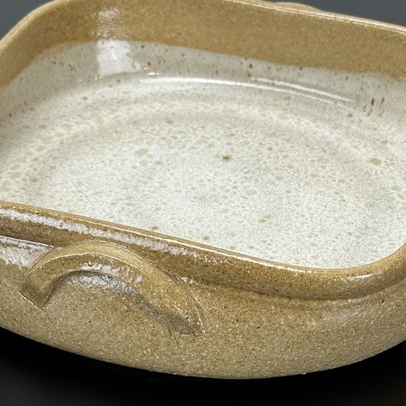 Vtg Devica Studio Art Pottery Baking Dish Made in Portugal Speckled Earthenware - Picture 7 of 12